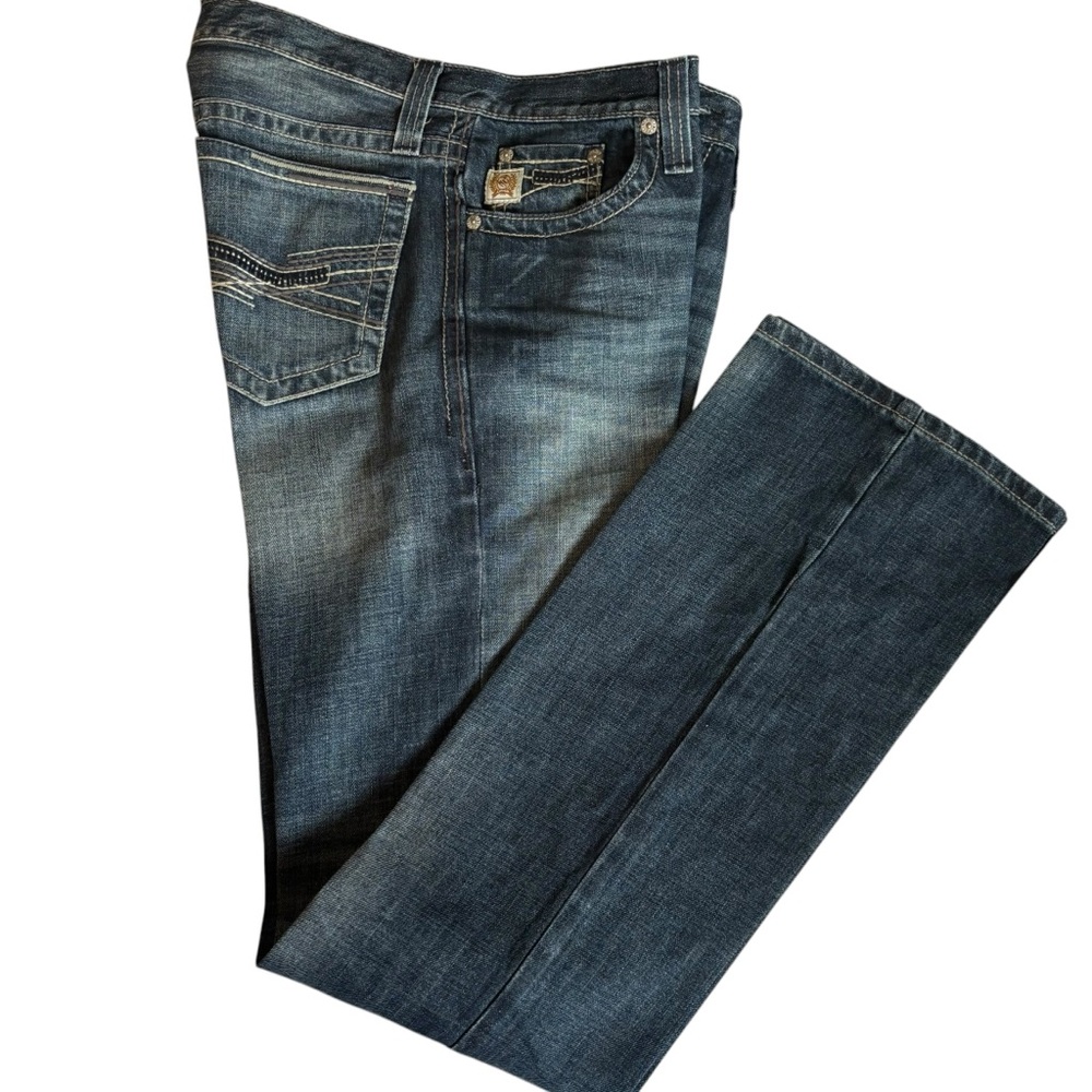 Cinch Ian Men’s Slim Fit Bootcut Denim Jeans MB77936001 Size 32X36 White Label